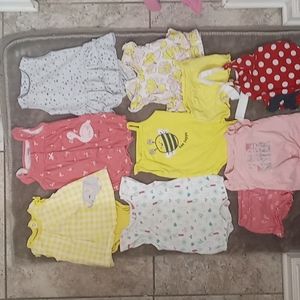 8 Summer outfits 3/6 months girls $25 for all
